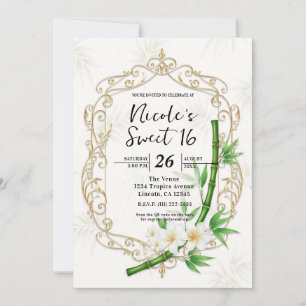 De Tropische Imperiale Bamboetuin Sweet 16 Kaart