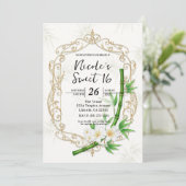 De Tropische Imperiale Bamboetuin Sweet 16 Kaart (Staand voorkant)