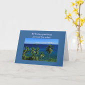 De tropische Kaart van de Verjaardag van het (Gele Bloem)