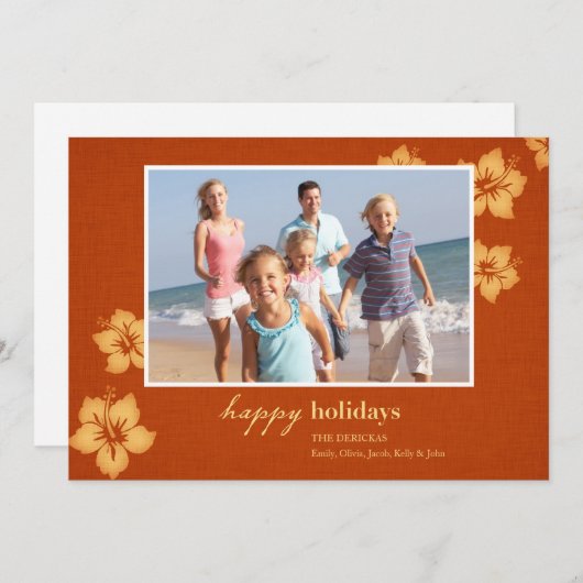 De tropische Kaarten van de Foto van de Vakantie (Voorkant / Achterkant)