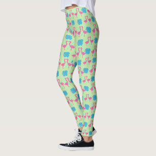 De tropische Leggings van het Flamingo patroon