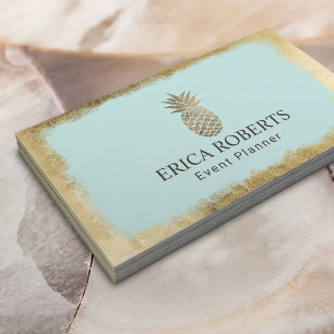De tropische Munt van de Ananas & de Gouden Visitekaartje