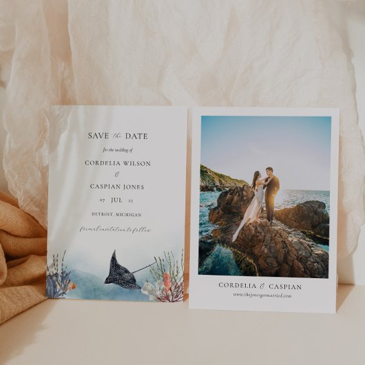 De tropische Oceaan bewaart de Waterverf van de Da Kaart