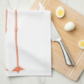 De Tropische Roze Flamingo Kitchen Towel Theedoek (Quarter Fold)