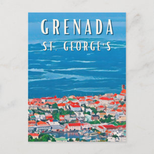 De tropische schoonheid van Granada in Saint Georg Briefkaart
