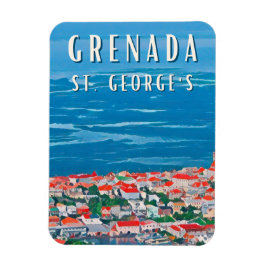 De tropische schoonheid van Granada in Saint Georg Magneet