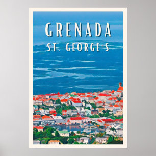 De tropische schoonheid van Granada in Saint Georg Poster