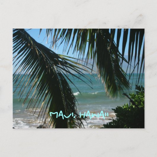 De Tropische Schoonheid van Maui Briefkaart (Voorkant)