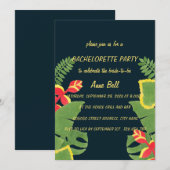 De Tropische Tuin Bachelorette Party Uitnodiging (Voorkant / Achterkant)