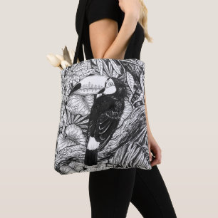 De tropische tuin van de toekan tote bag