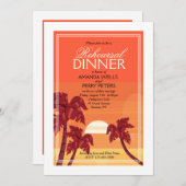 De tropische Uitnodiging van de Zonsondergang (Voorkant / Achterkant)