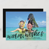 De tropische Warme Kaart van de Foto van de (Voorkant / Achterkant)