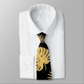 De tropische zomerpalm verlaat naadloos patroon stropdas (Gebonden)