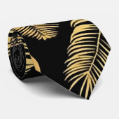 De tropische zomerpalm verlaat naadloos patroon stropdas (Opgerold)