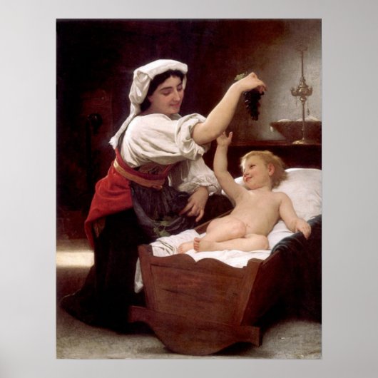 De tros druiven 1868, Bouguereau Poster (Voorkant)