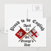 De trots-aan--Engelse Dag van Heilige Georges Briefkaart