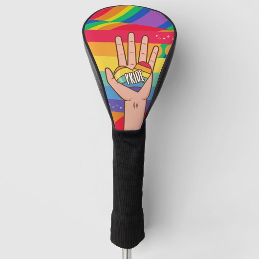 De trots met het regenboogthema golfheadcover (Voorkant)