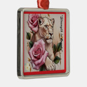 De trots van de leeuw metalen ornament (Rechts)