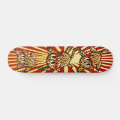 De trots van de luipaard samoerai kittens skateboard (Horizontaal)