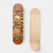 De trots van de luipaard samoerai kittens skateboard (Voorkant)