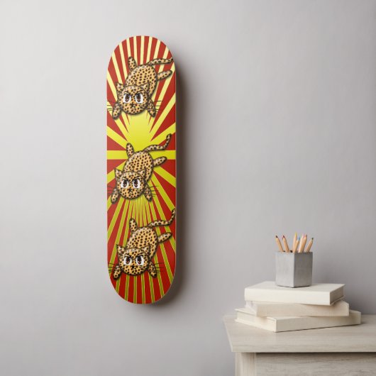 De trots van de luipaard skateboard (Muurkunst)