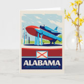 De Trots van de staat | Alabama Kaart (Gele Bloem)