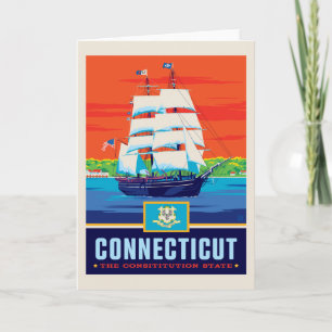 De Trots van de staat Connecticut Kaart