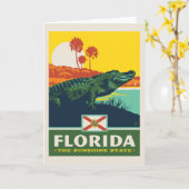 De Trots van de staat | Florida Kaart (Gele Bloem)