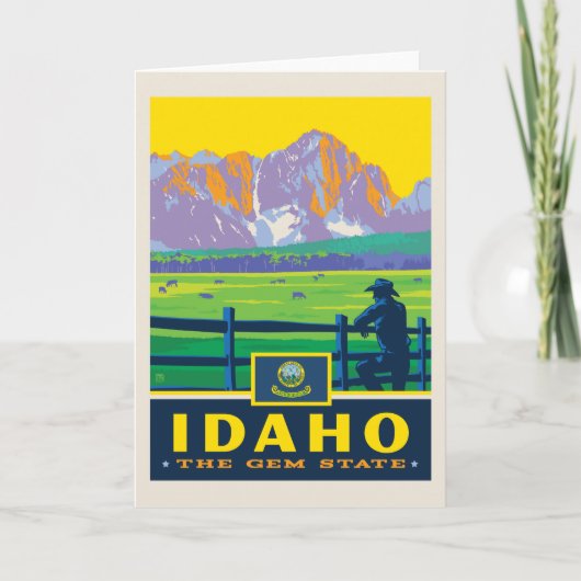 De Trots van de staat | Idaho Kaart (Voorkant)