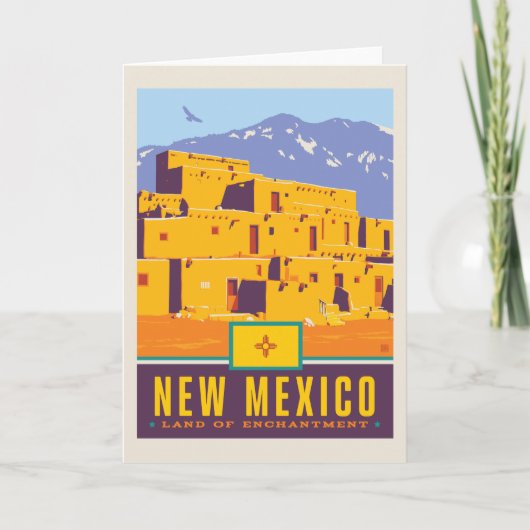 De Trots van de staat | New Mexico Kaart (Voorkant)