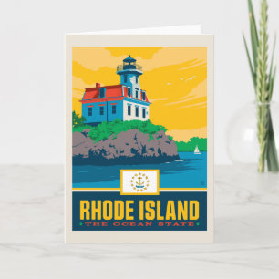 De Trots van de staat Rhode Island Kaart