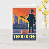 De Trots van de staat | Tennessee Kaart (Gele Bloem)