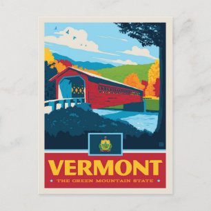 De Trots van de staat Vermont Briefkaart