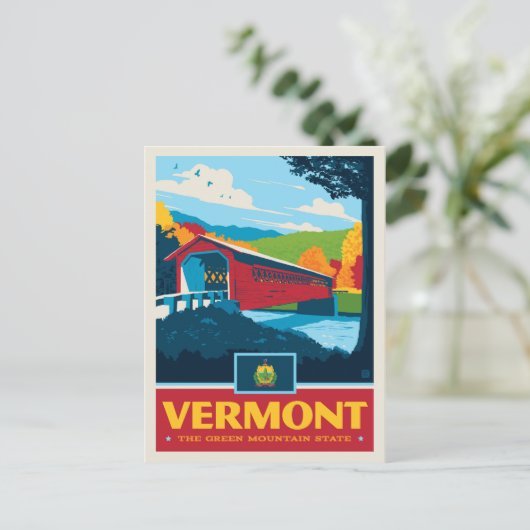 De Trots van de staat | Vermont Briefkaart (Staand voorkant)