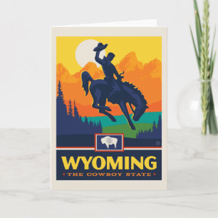 De Trots van de staat Wyoming Kaart