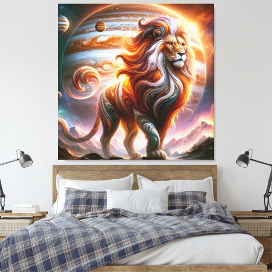 De trots van Jupiter Canvas Afdruk (Insitu (Slaapkamer))