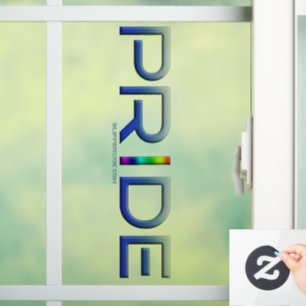 De trots van SlipperyJoe's in metalen letters stra Raamsticker