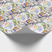 De trots voor golfer cadeaupapier (Hoek)