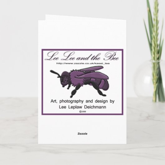 De trots, wenskaart kaart (Achterkant)