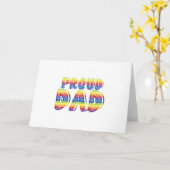 De trotse Gift van Vaderdag van de Trots van de Kaart (Gele Bloem)