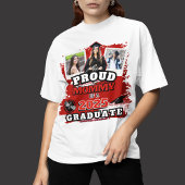 De trotse mama gepersonaliseerde familie Afstudere Tri-Blend Shirt