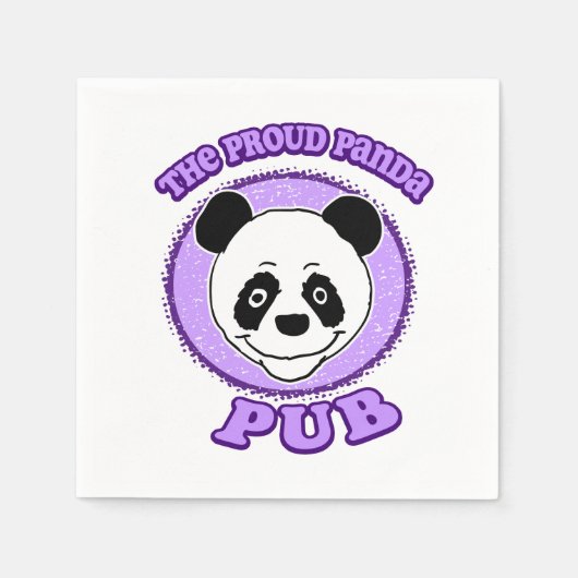 De trotse pandapub servet (Voorkant)