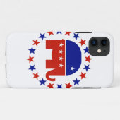 De trotse Republikeinse Sterren van de Cirkel Case-Mate iPhone Case (Achterkant (horizontaal))