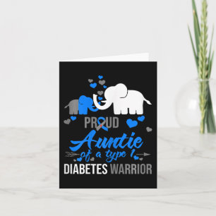De trotse tante van een type 1 diabetes krijger ca kaart