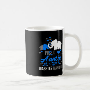 De trotse tante van een type 1 diabetes krijger ca koffiemok