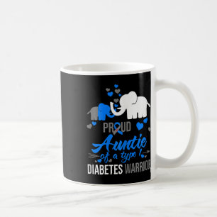 De trotse tante van een type 1 diabetes krijger ca koffiemok