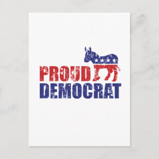 De trotse Verontruste Ezel van de Democraat Briefkaart