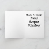 De trotse Vrijwilliger van het Armenhuis Bedankkaart (Binnen)