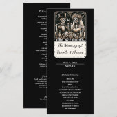 DE TROUW Tarot Skeletten Bruid & Bruidegom Program Programmakaart (Voorkant / Achterkant)