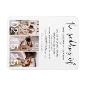 De Trouwdag van Minimalistische Moderne Soberheid Magneet (Horizontaal)